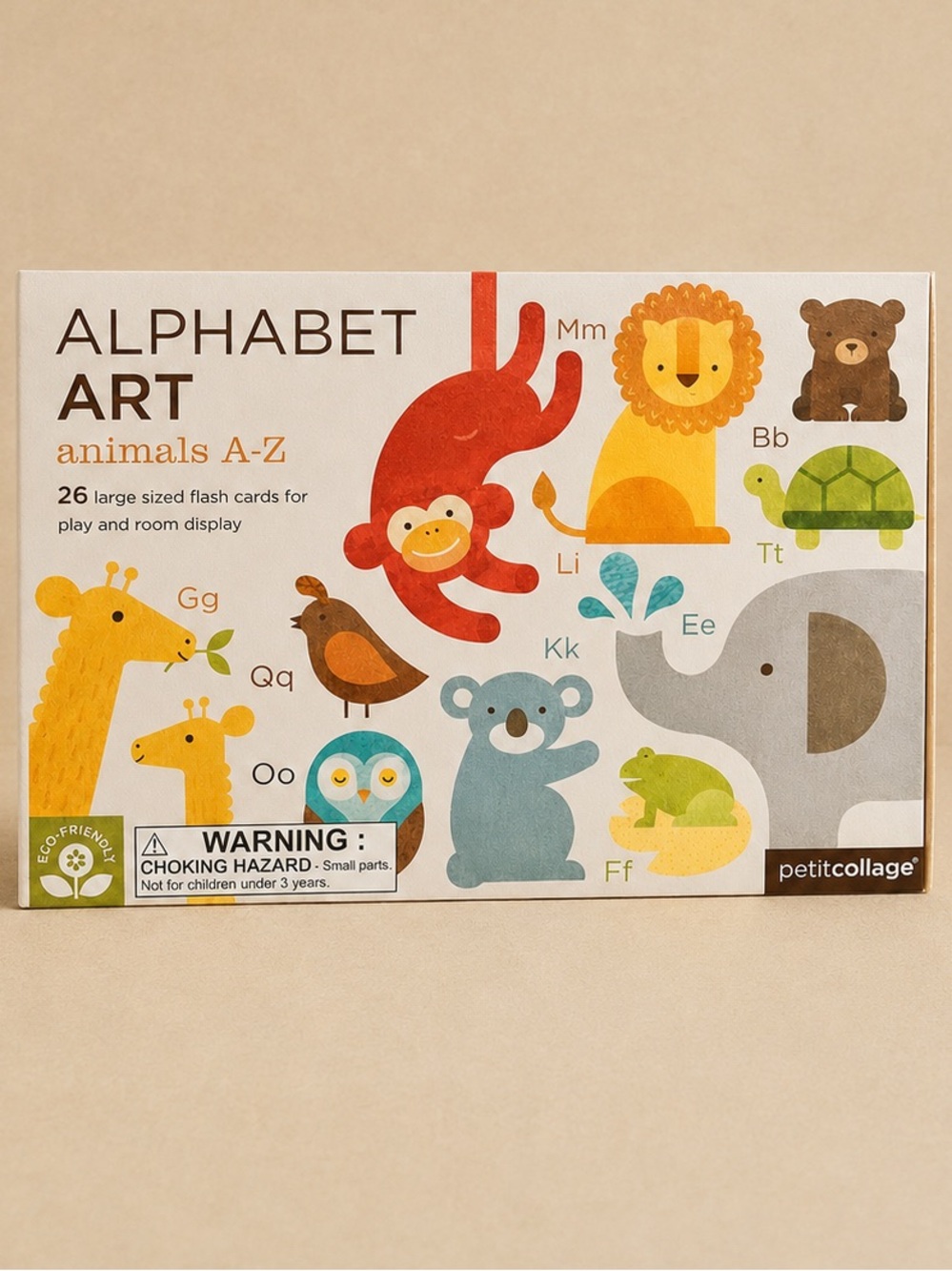 Petit Collage Alphabet A-Z Animals Cards​​​